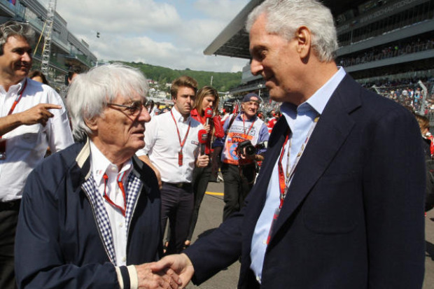Bernie Ecclestone und Marco Tronchetti Provera