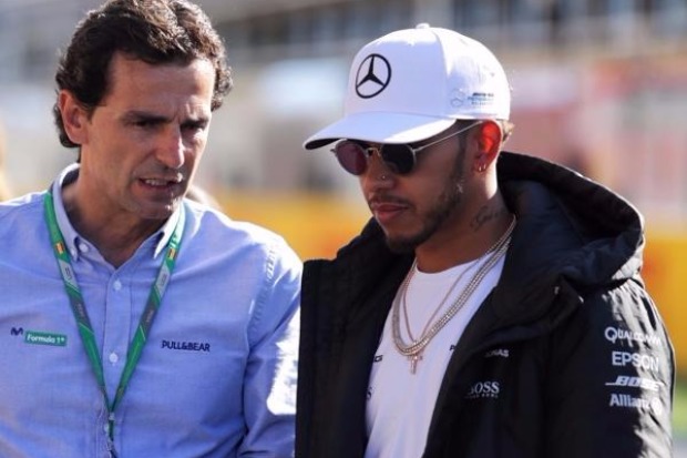 Pedro de la Rosa, Lewis Hamilton Pedro de la Rosa, Lewis Hamilton