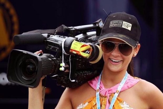 Kamerafrau in der Formel 1
