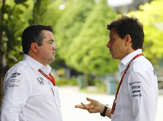 Eric Boullier, Toto Wolff Eric Boullier, Toto Wolff