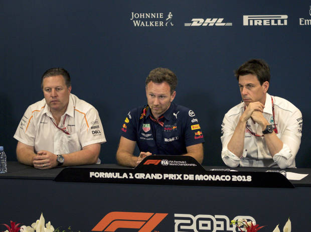 Zak Brown, Christian Horner, Toto Wolff Zak Brown, Christian Horner, Toto Wolff