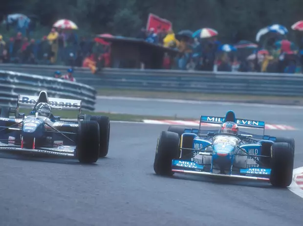 Foto zur News: 1995: Ein Belgien-Grand-Prix für die Ewigkeit