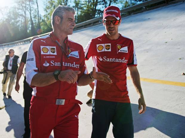Maurizio Arrivabene, Sebastian Vettel Maurizio Arrivabene, Sebastian Vettel