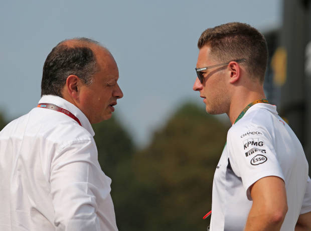 Frederic Vasseur und Stoffel Vandoorne Frederic Vasseur und Stoffel Vandoorne