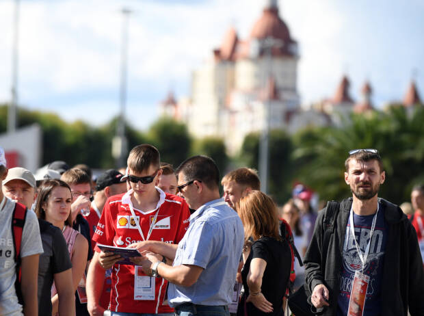 Fans in Sotschi