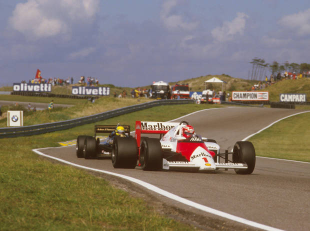 Niki Lauda und Ayrton Senna