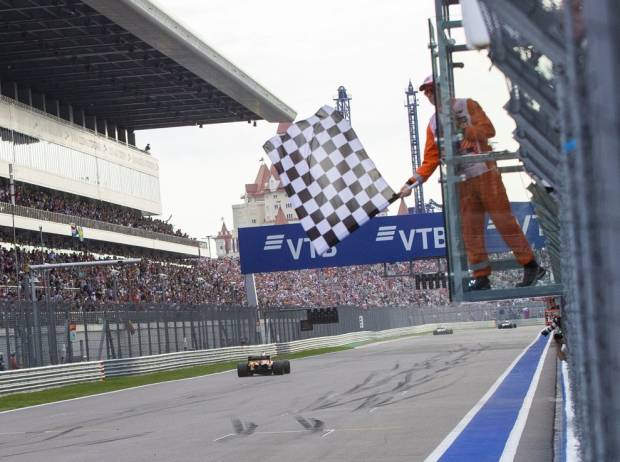 Sebastian Vettel, Zielflagge Sebastian Vettel, Zielflagge