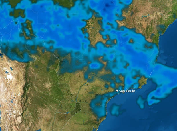 Regenprognose für Sao Paulo Regenprognose für Sao Paulo