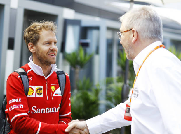 Sebastian Vettel mit Ross Brawn