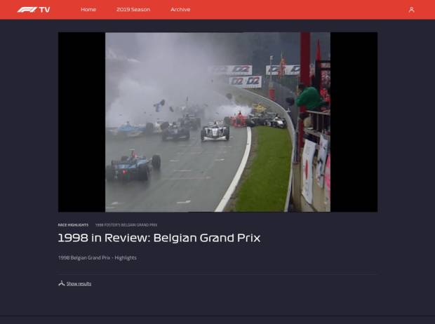 Foto zur News: 10 Gründe für F1 TV Pro 2019: Neue Funktionen, alle Rahmenserien und mehr!