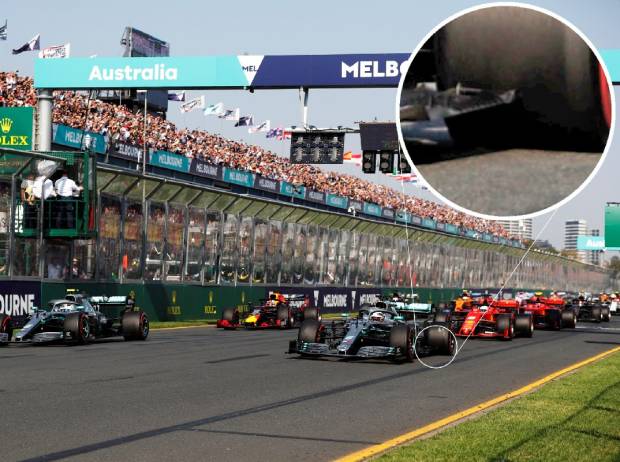 Foto zur News: Formel-1-Technik: An dieser Stelle war Lewis Hamiltons Unterboden kaputt