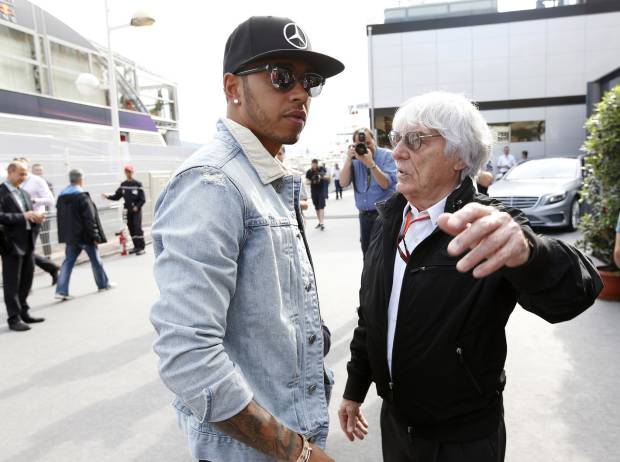 Lewis Hamilton, Bernie Ecclestone