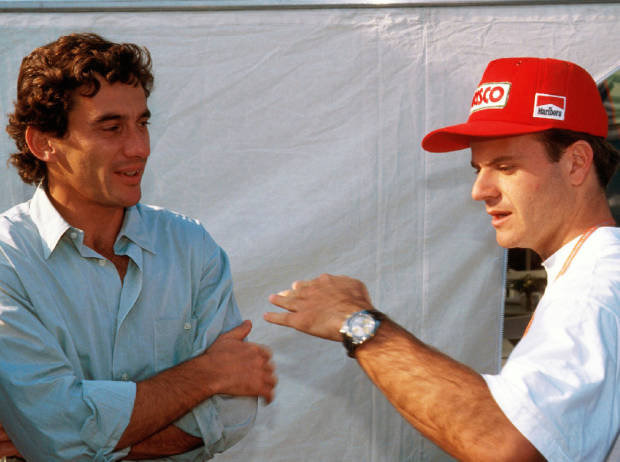 Foto zur News: Wie Ayrton Senna Rubens Barrichello 1993 unterstützt hat