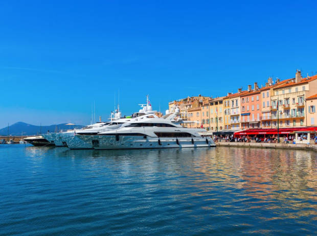 Hafen von Saint-Tropez in Frankreich