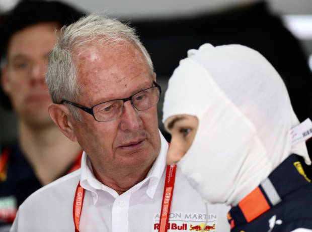 Helmut Marko und Pierre Gasly Helmut Marko und Pierre Gasly