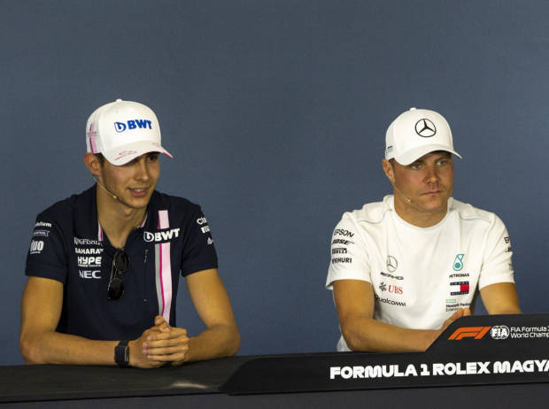 Esteban Ocon, Valtteri Bottas