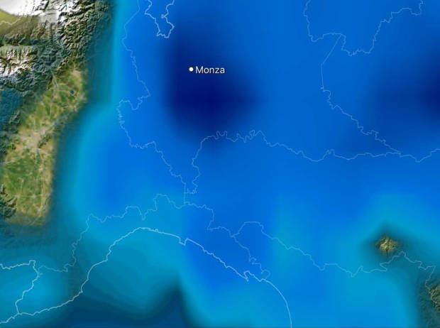 Regen-Radar für das Rennen in Monza 2019