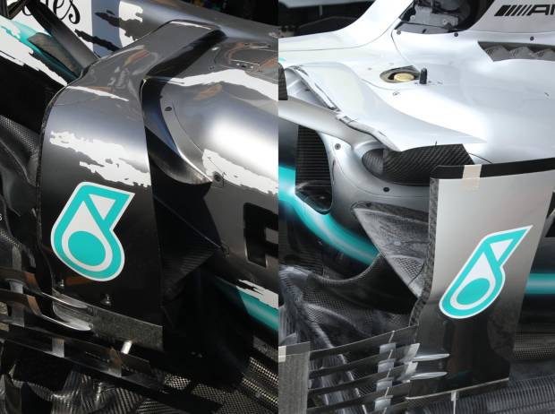 Foto zur News: Formel-1-Technik Suzuka: Mercedes rüstet bei Bargeboards nach
