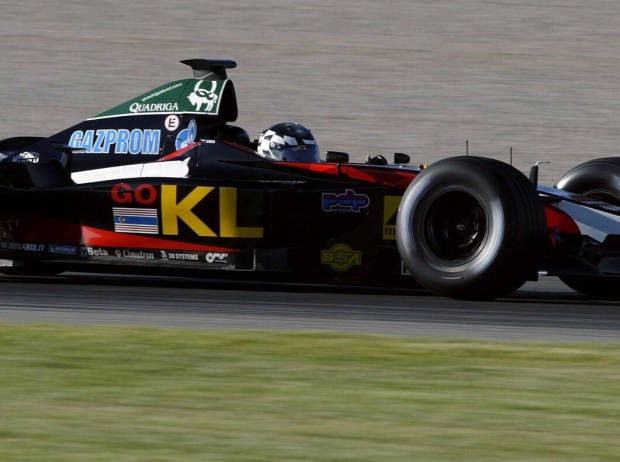 Gazprom-Logo auf dem Minardi, 2002