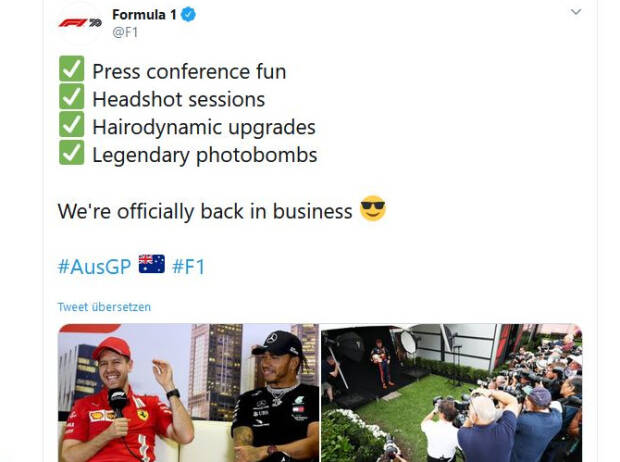 Twitter-Screenshot Formel 1 Twitter-Screenshot Formel 1