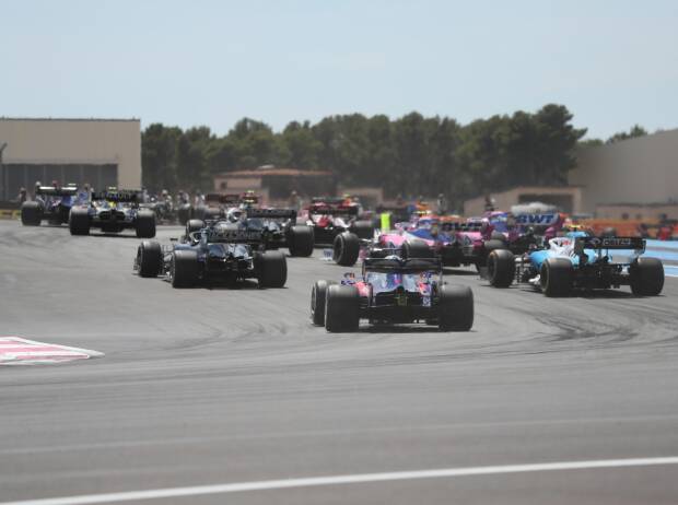 Romain Grosjean, George Russell, Daniil Kwjat