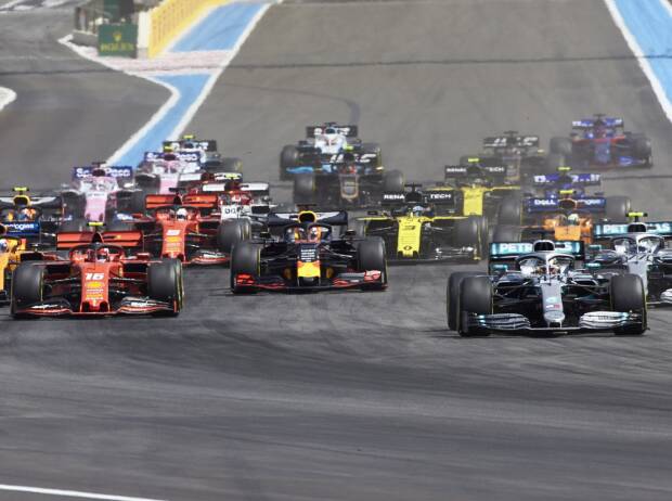 Lewis Hamilton, Valtteri Bottas, Charles Leclerc, Max Verstappen, Carlos Sainz, Lando Norris