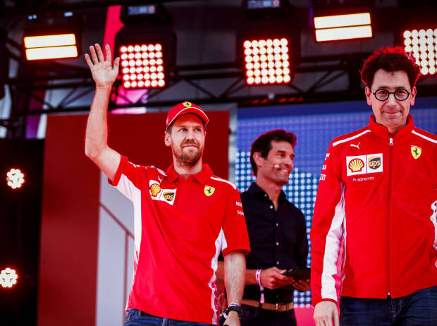 Sebastian Vettel und Mattia Binotto