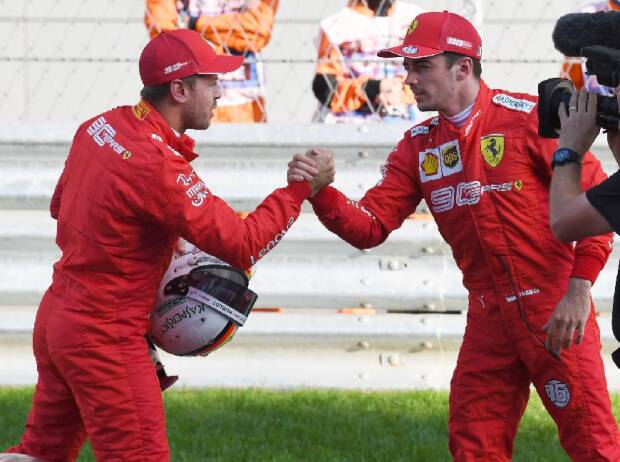 Sebastian Vettel, Charles Leclerc Sebastian Vettel, Charles Leclerc