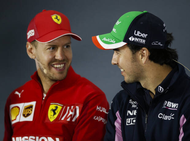 Sergio Perez, Sebastian Vettel