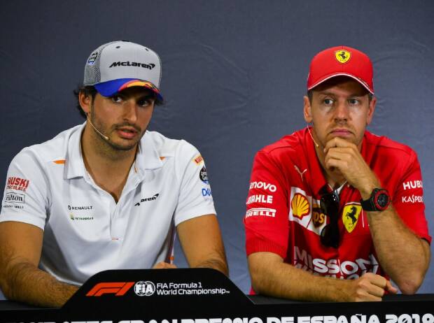 Carlos Sainz, Sebastian Vettel Carlos Sainz, Sebastian Vettel