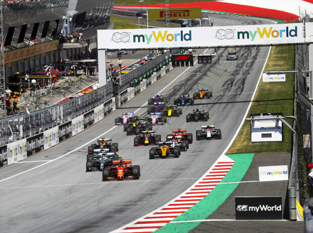 Charles Leclerc, Max Verstappen, Lewis Hamilton, Valtteri Bottas, Lando Norris