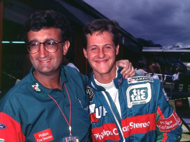 Eddie Jordan, Michael Schumacher Eddie Jordan, Michael Schumacher