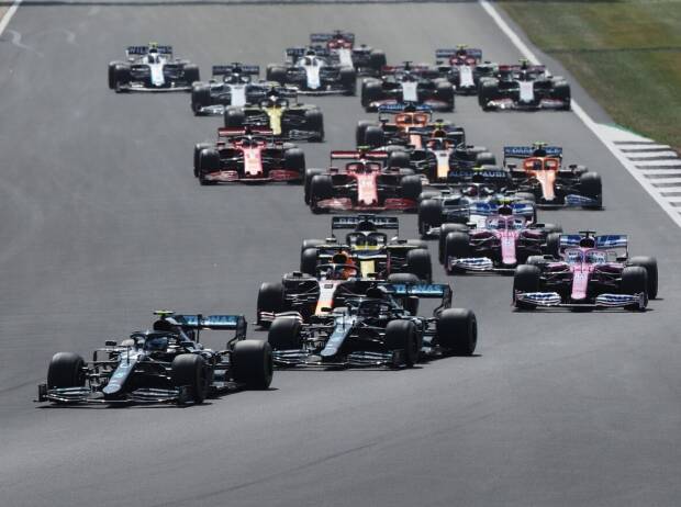 Start in Silverstone 2020: Valtteri Bottas, Lewis Hamilton, Max Verstappen, Nico Hülkenberg, Daniel Ricciardo Start in Silverstone 2020: Valtteri Bottas, Lewis Hamilton, Max Verstappen, Nico Hülkenberg, Daniel Ricciardo