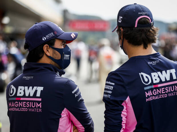 Sergio Perez, Lance Stroll Sergio Perez, Lance Stroll