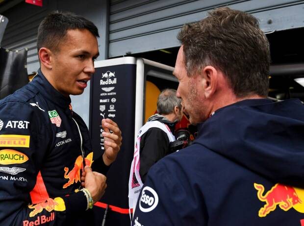 Alexander Albon, Christian Horner Alexander Albon, Christian Horner