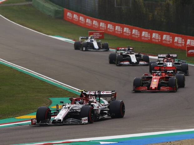 Antonio Giovinazzi, Sebastian Vettel, Kimi Räikkönen, Romain Grosjean, Nicholas Latifi Antonio Giovinazzi, Sebastian Vettel, Kimi Räikkönen, Romain Grosjean, Nicholas Latifi