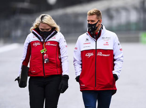 Ruth Buscombe und Mick Schumacher Ruth Buscombe und Mick Schumacher