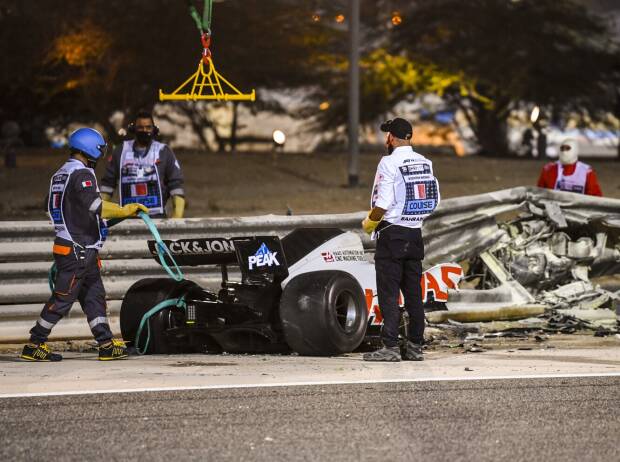 Unfall von Romain Grosjean Unfall von Romain Grosjean