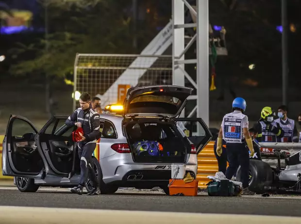 Foto zur News: "Wie ein Ofen": So berichtet die Medical-Car-Crew von Grosjeans Feuerunfall