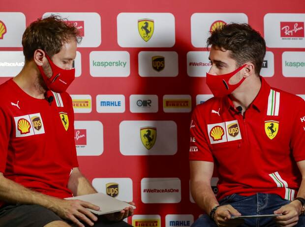 Sebastian Vettel, Charles Leclerc Sebastian Vettel, Charles Leclerc