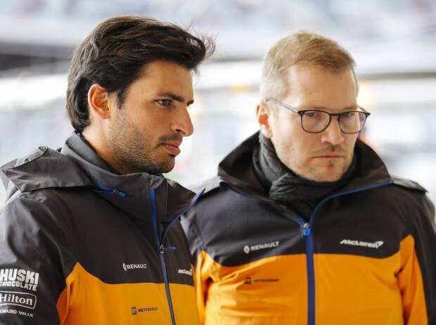 Carlos Sainz, Andreas Seidl Carlos Sainz, Andreas Seidl