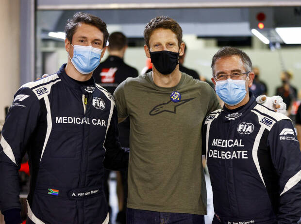 Romain Grosjean, Alan van der Merwe Romain Grosjean, Alan van der Merwe