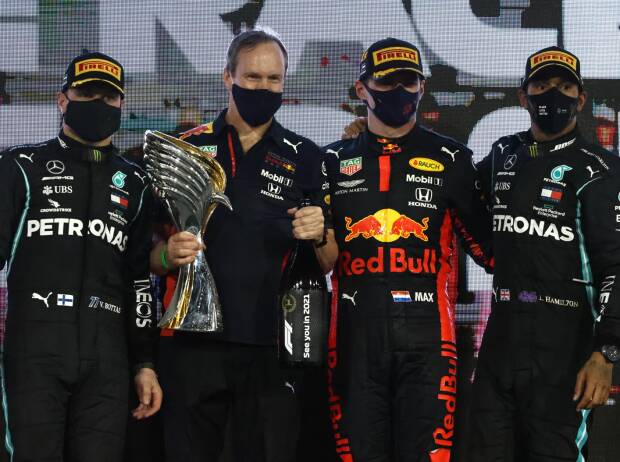 Valtteri Bottas, Max Verstappen, Lewis Hamilton