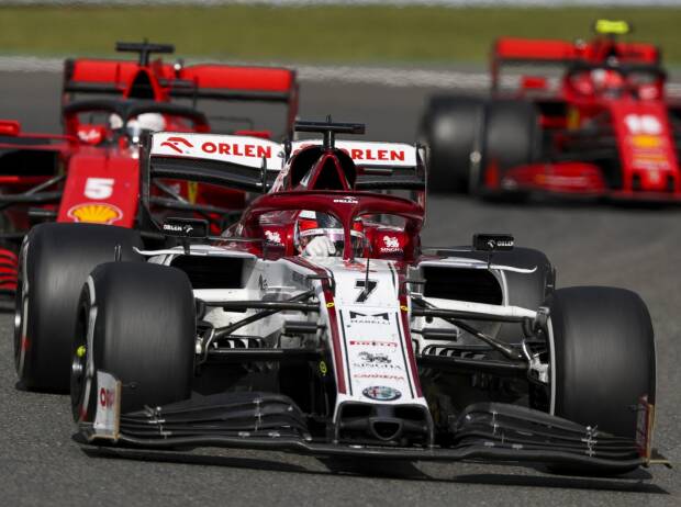 Kimi Räikkönen, Sebastian Vettel, Charles Leclerc Kimi Räikkönen, Sebastian Vettel, Charles Leclerc
