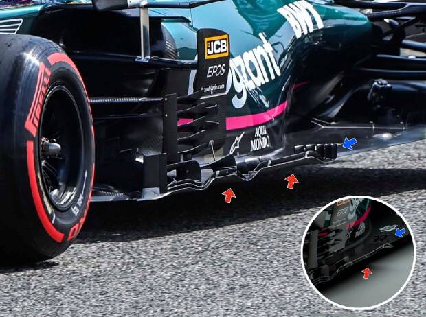 Aston Martin AMR21, Unterboden Aston Martin AMR21, Unterboden