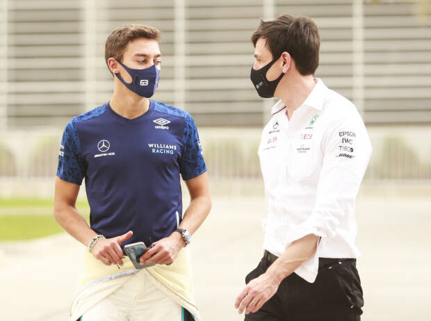 George Russell, Toto Wolff George Russell, Toto Wolff