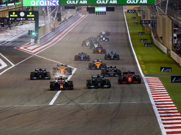 Formel 1 Bahrain 2021 Rennstart