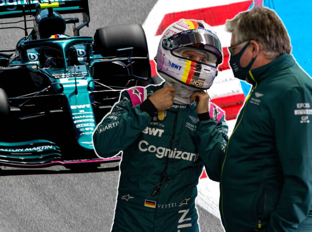 Sebastian Vettel und Otmar Szafnauer Sebastian Vettel und Otmar Szafnauer