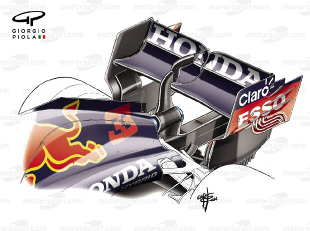 Red-Bull-Heckflügel Red-Bull-Heckflügel