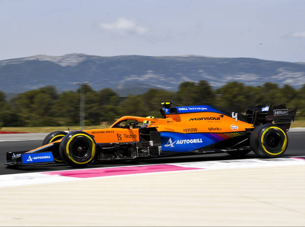 Lando Norris (McLaren)  im Training zum Großen Preis von Frankreich in Le Castellet